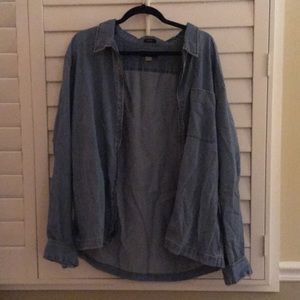 J. Crew Denim Zip-Up Shirt-Jacket